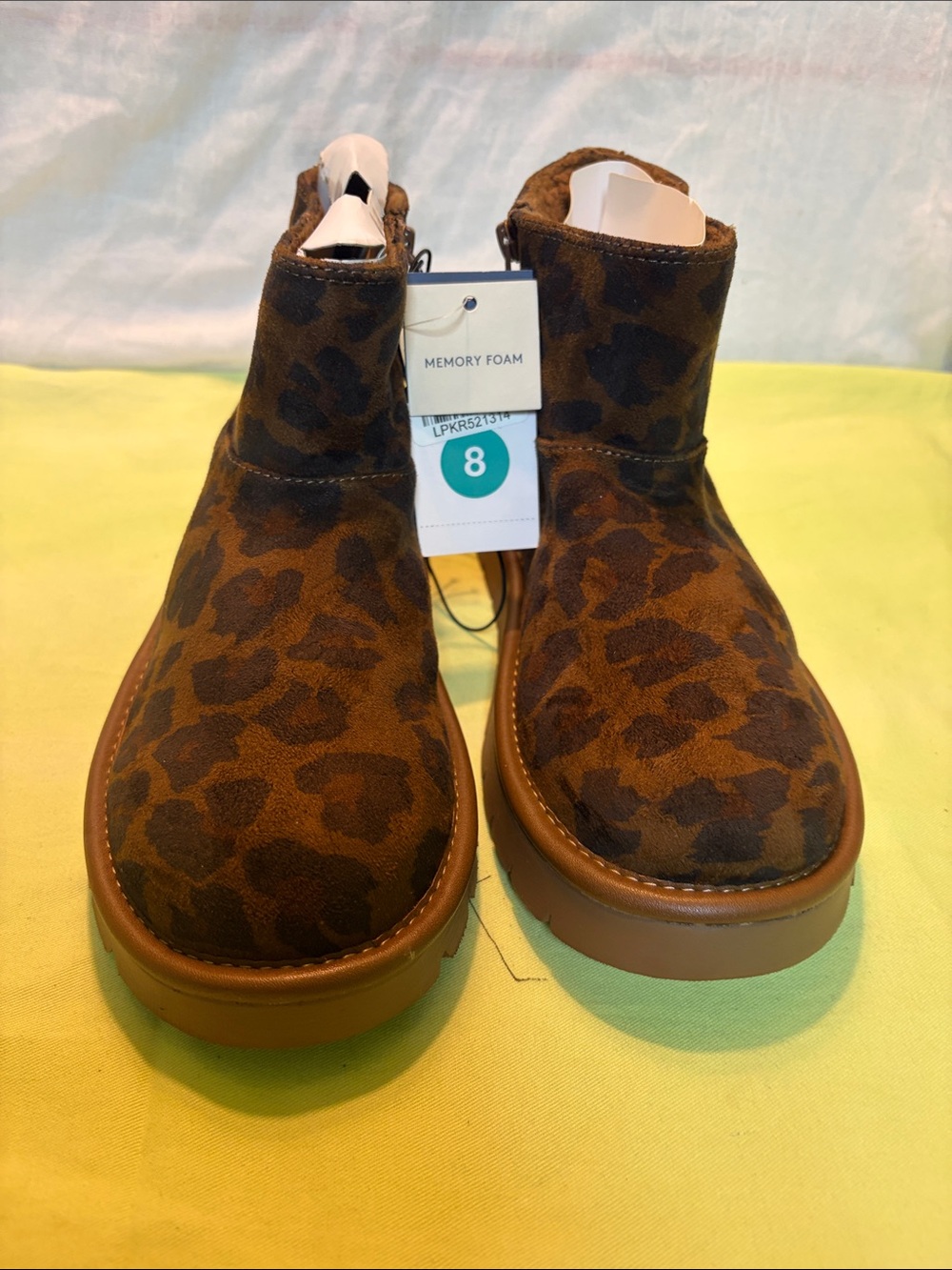 wild fable women’s Leopard Print Ankle Boots - Brown